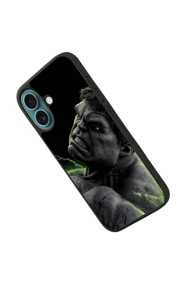 iPhone 16 Uyumlu Hulk Tasarımlı Glossy Premium Kılıf