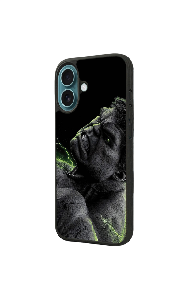 iPhone 16 Uyumlu Hulk Tasarımlı Glossy Premium Kılıf