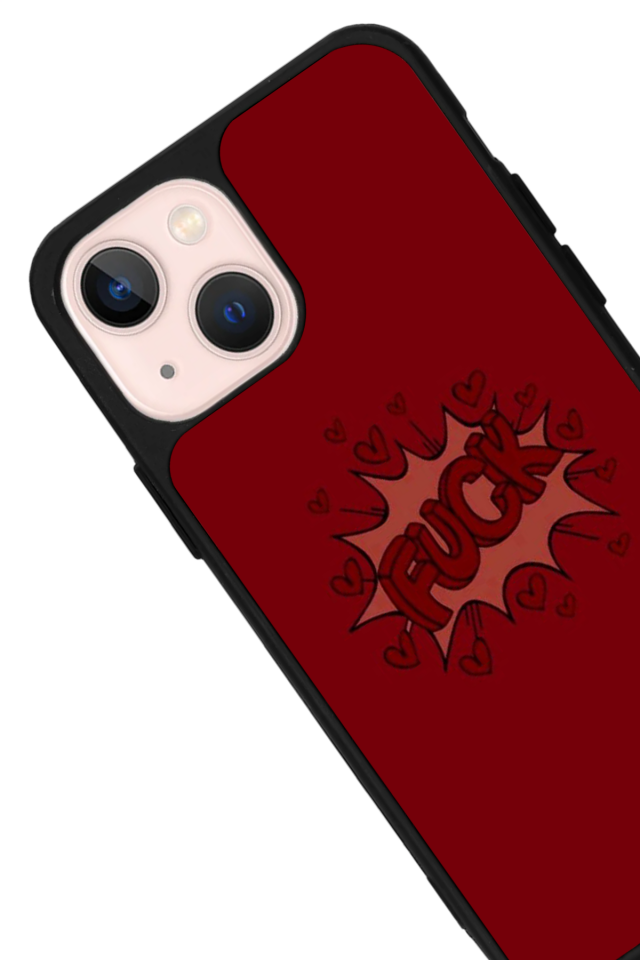 iPhone 15 Plus Uyumlu Kalp Love Tasarımlı Glossy Premium Kılıf