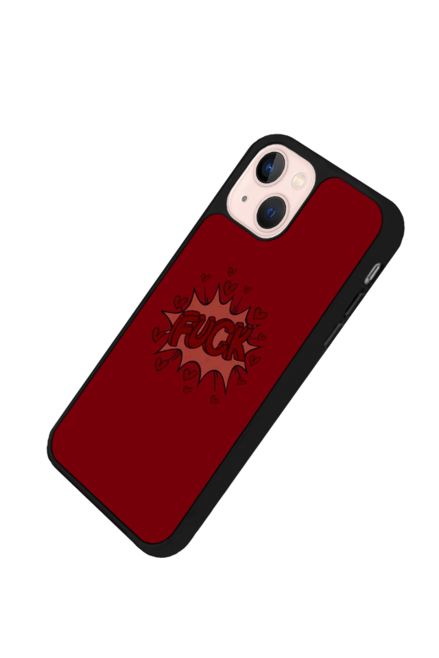 iPhone 15 Plus Uyumlu Kalp Love Tasarımlı Glossy Premium Kılıf