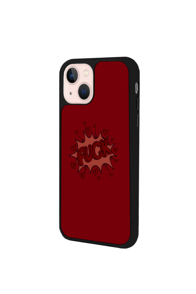 iPhone 15 Plus Uyumlu Kalp Love Tasarımlı Glossy Premium Kılıf