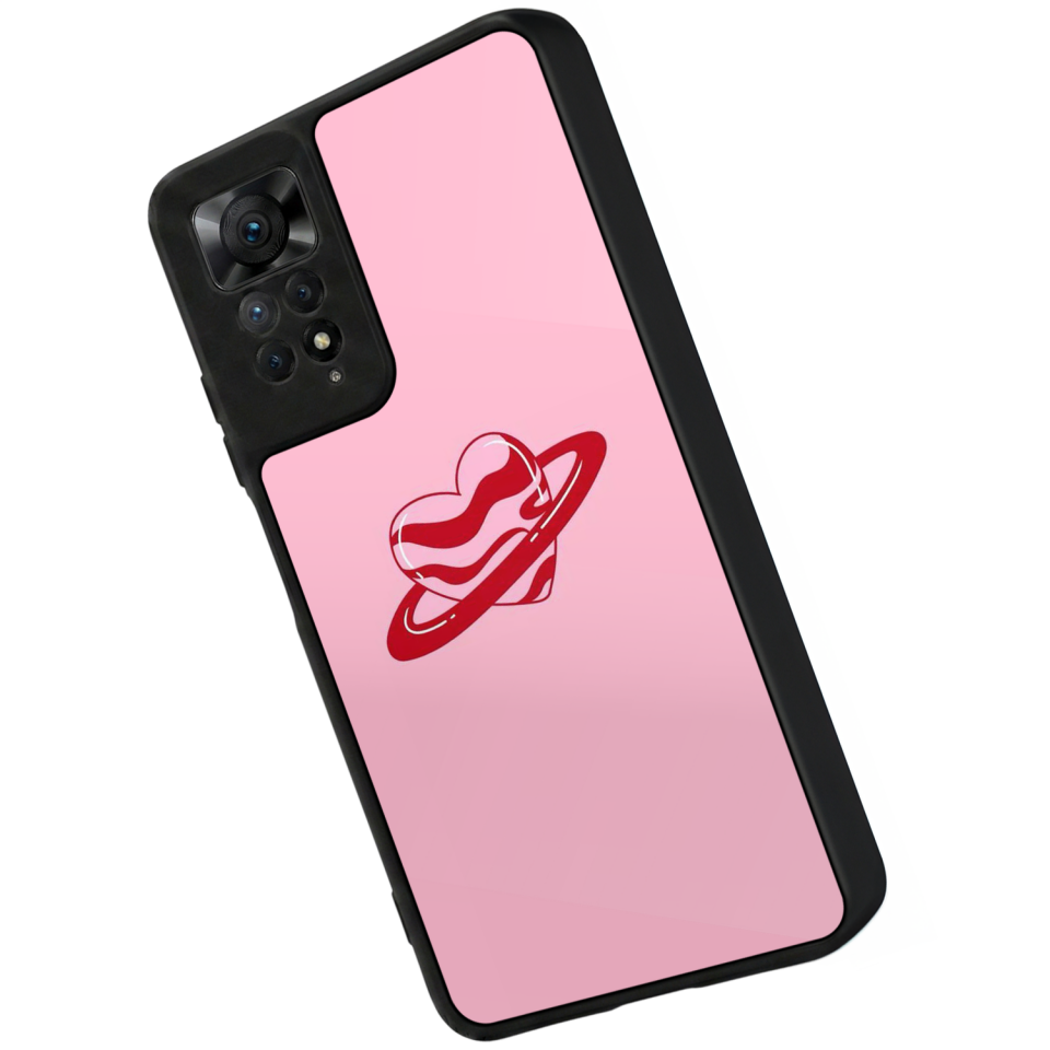 Xiaomi Redmi Note 11 Pro Uyumlu Kalp Love Tasarımlı Glossy Premium Kılıf