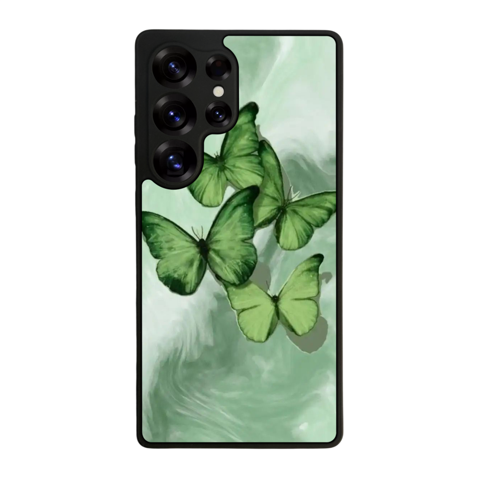 Samsung Galaxy S25 Ultra Uyumlu Kelebek Tasarımlı Glossy Premium Kılıf