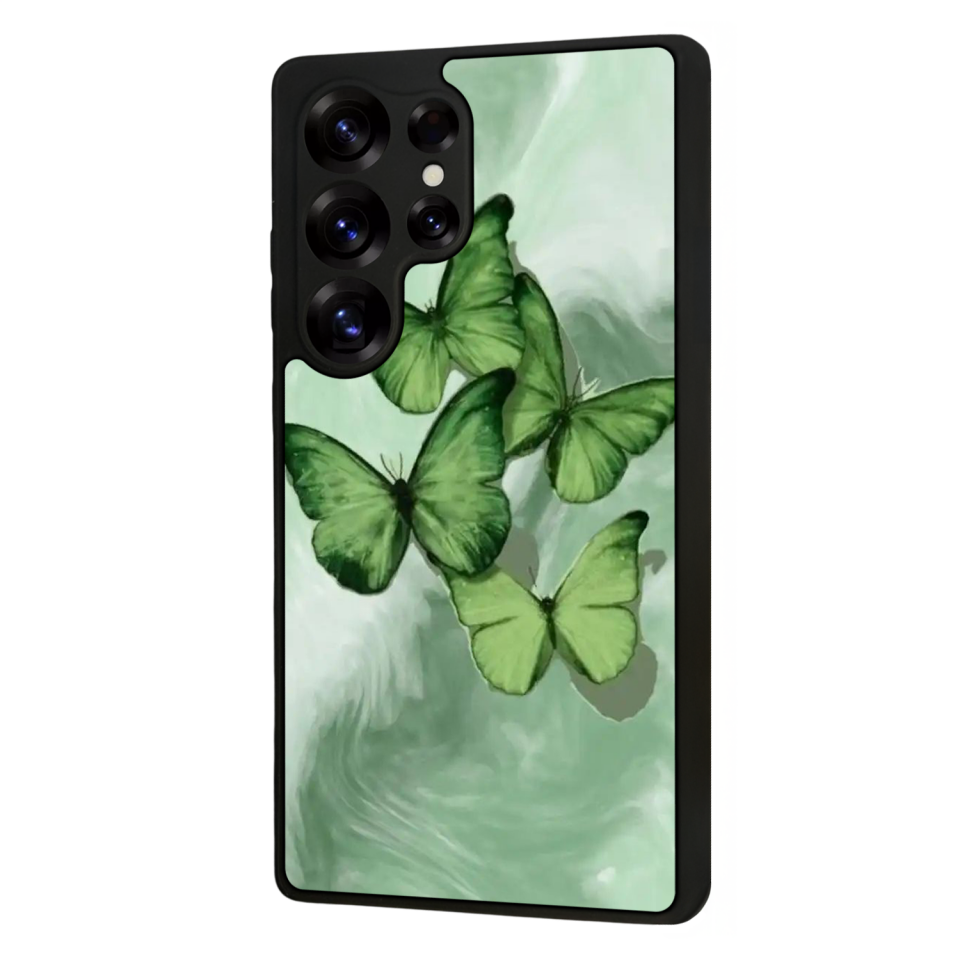Samsung Galaxy S25 Ultra Uyumlu Kelebek Tasarımlı Glossy Premium Kılıf