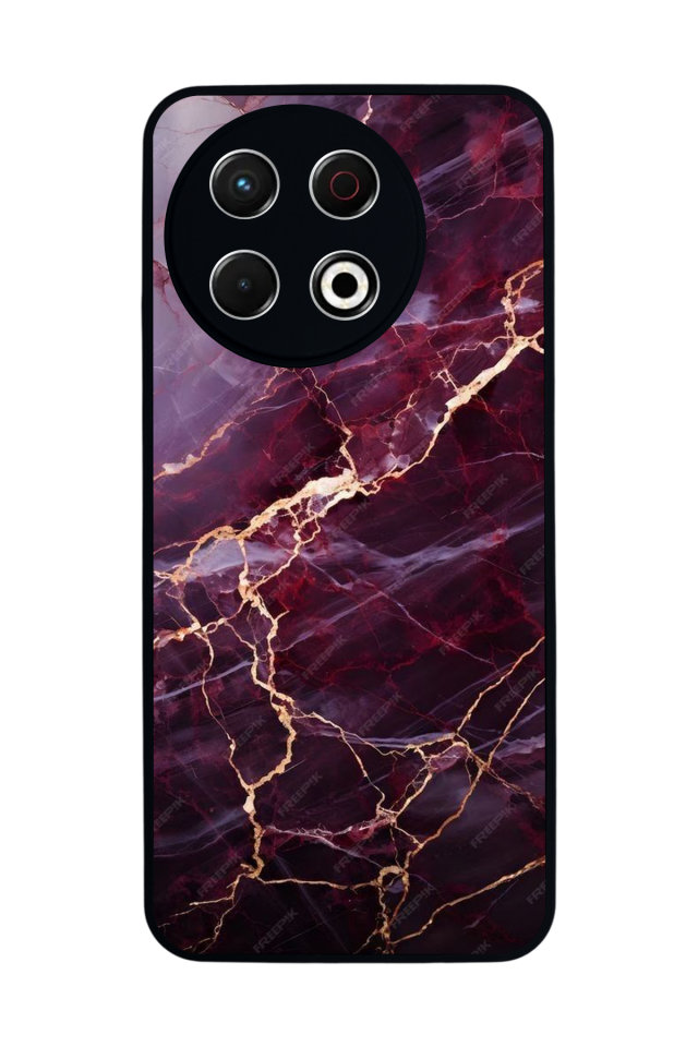 Tecno Spark 30 Pro Uyumlu Mermer Marble Tasarımlı Glossy Premium Kılıf
