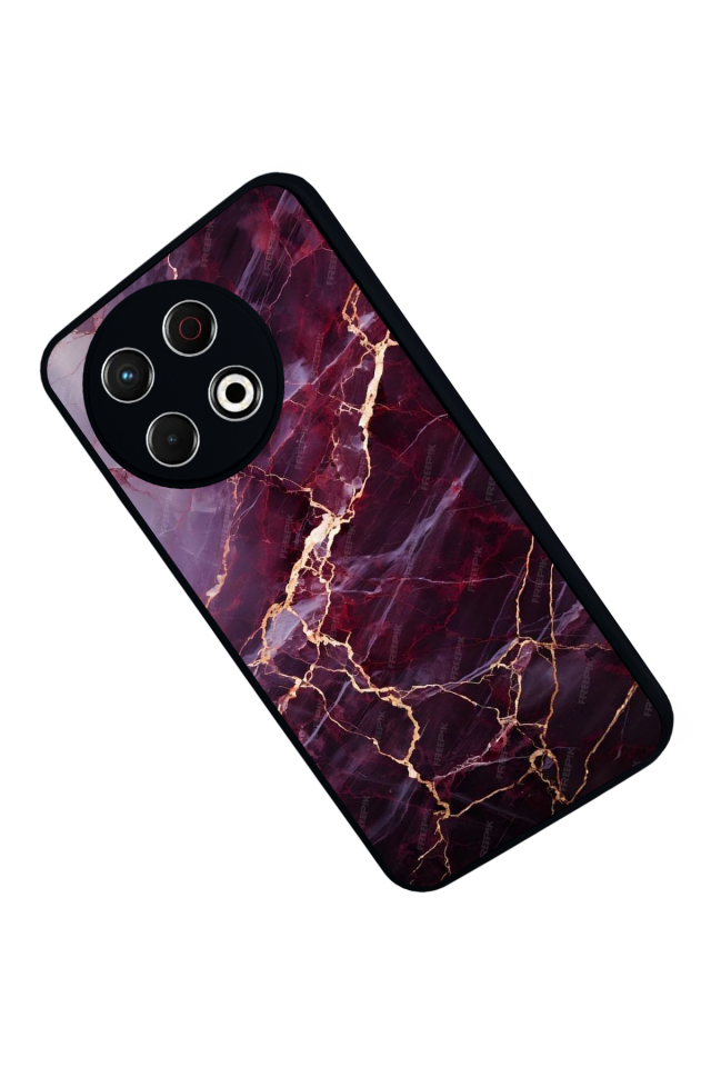 Tecno Spark 30 Pro Uyumlu Mermer Marble Tasarımlı Glossy Premium Kılıf