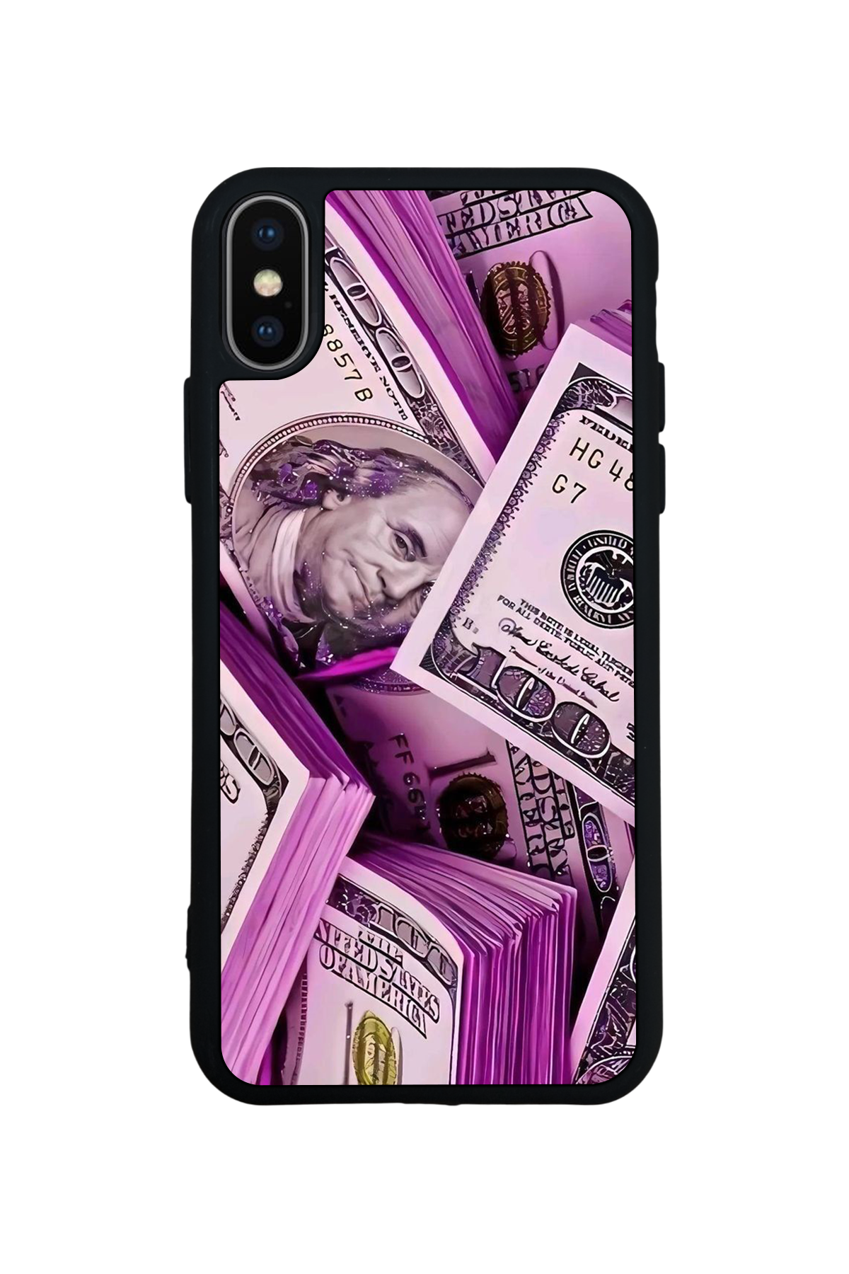 iPhone XS Max Uyumlu Money Para Tasarımlı Glossy Premium Kılıf