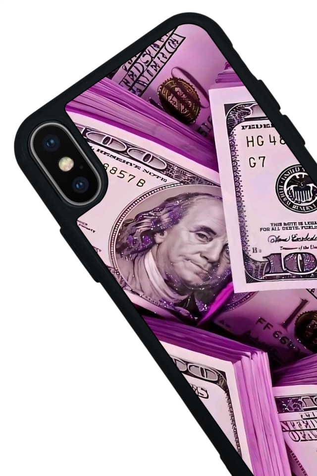 iPhone XS Max Uyumlu Money Para Tasarımlı Glossy Premium Kılıf