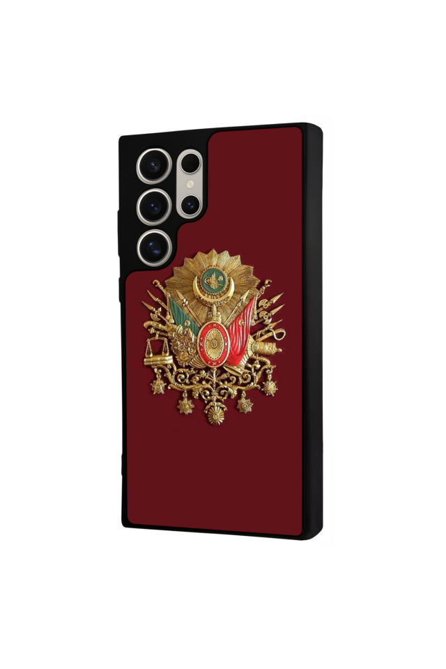 Samsung Galaxy S24 Ultra Uyumlu Osmanli Tugrasi Tasarımlı Glossy Premium Kılıf