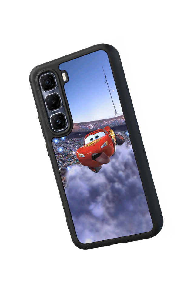 Infinix Hot 60 Pro Plus Uyumlu Şimsek McQueen Tasarımlı Glossy Premium Kılıf