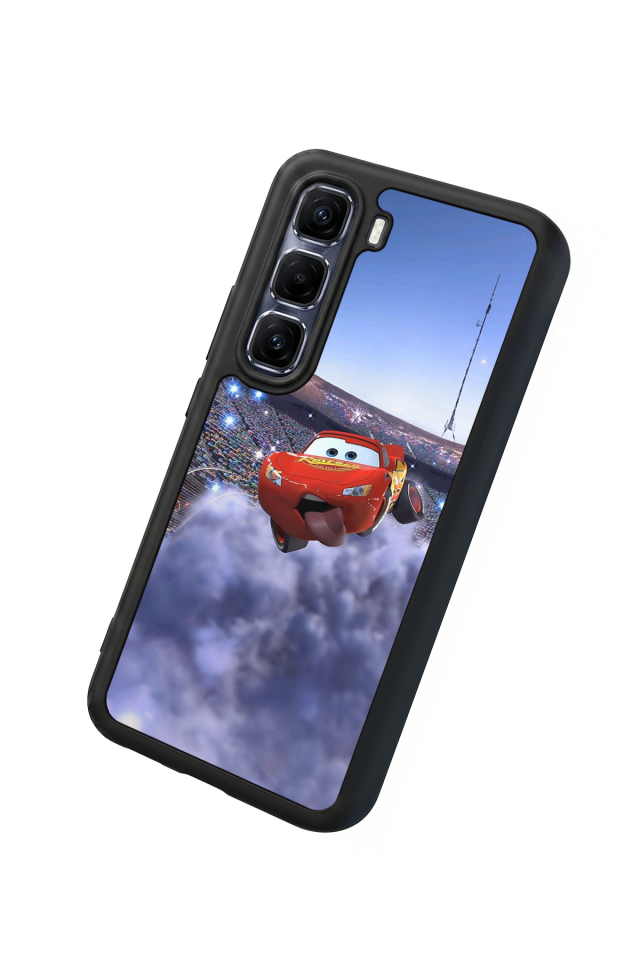 Infinix Hot 60 Pro Plus Uyumlu Şimsek McQueen Tasarımlı Glossy Premium Kılıf