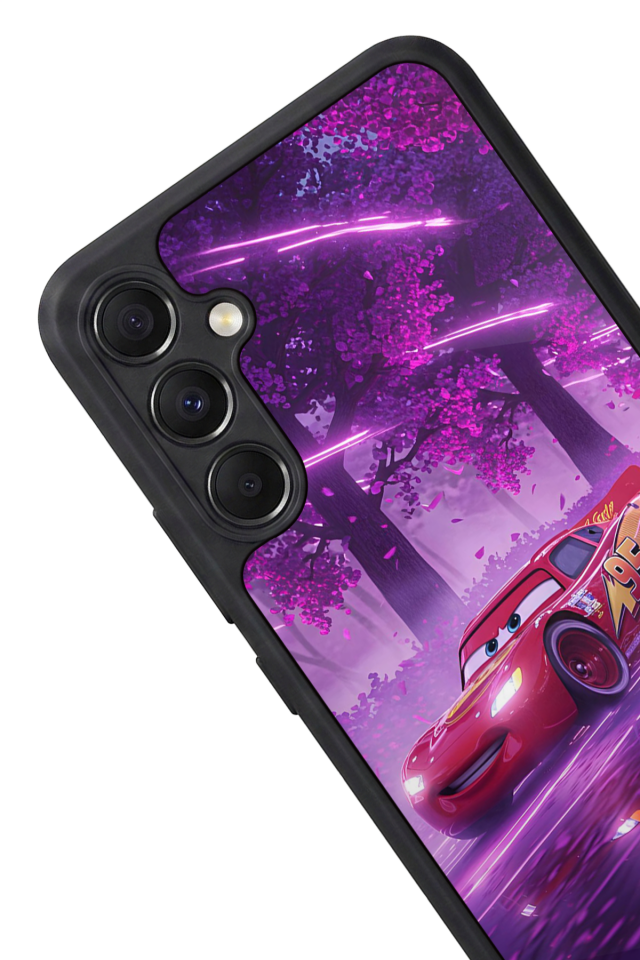 Samsung Galaxy A34 Uyumlu Şimsek McQueen Tasarımlı Glossy Premium Kılıf