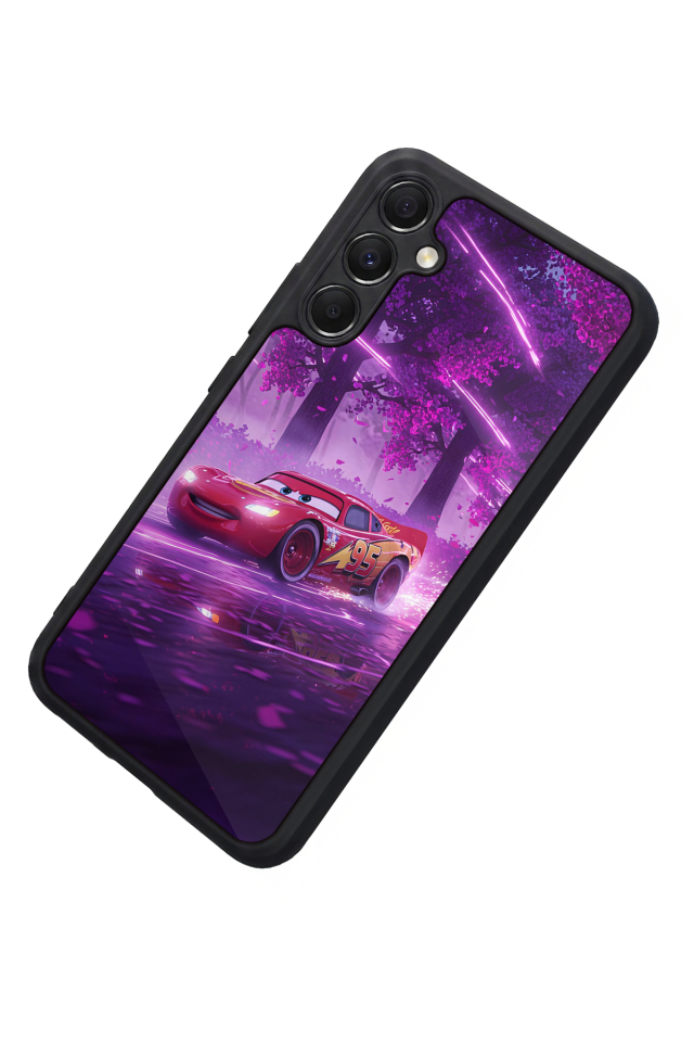 Samsung Galaxy A34 Uyumlu Şimsek McQueen Tasarımlı Glossy Premium Kılıf