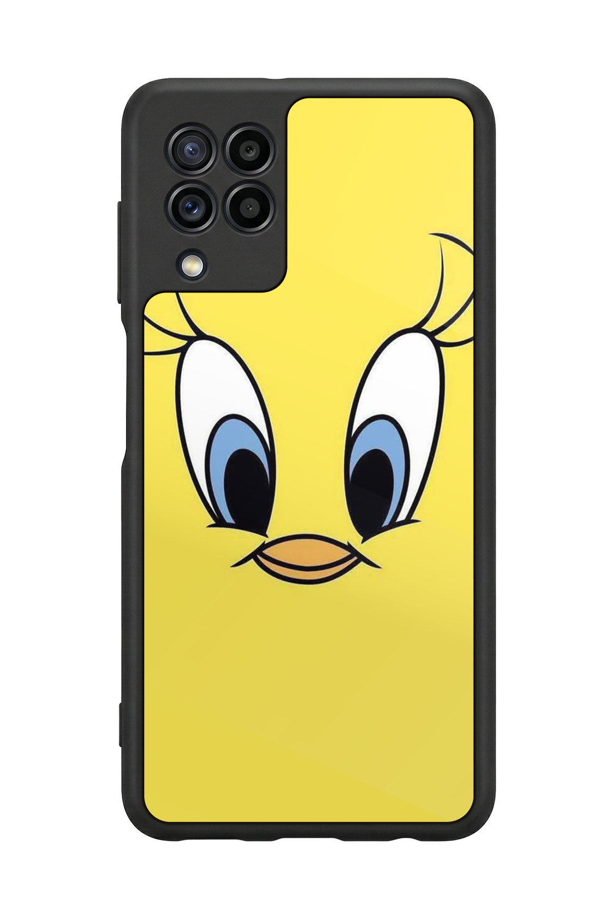 Samsung Galaxy M22 Uyumlu Tweety Tasarımlı Glossy Premium Kılıf