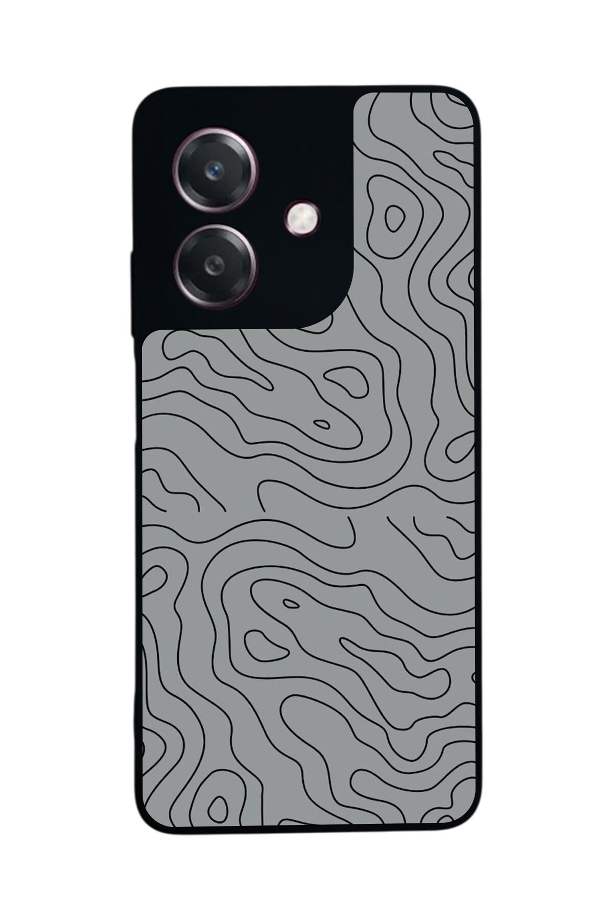 Oppo A3 5G Uyumlu Çizgi Sanatı Tasarımlı Glossy Premium Kılıf
