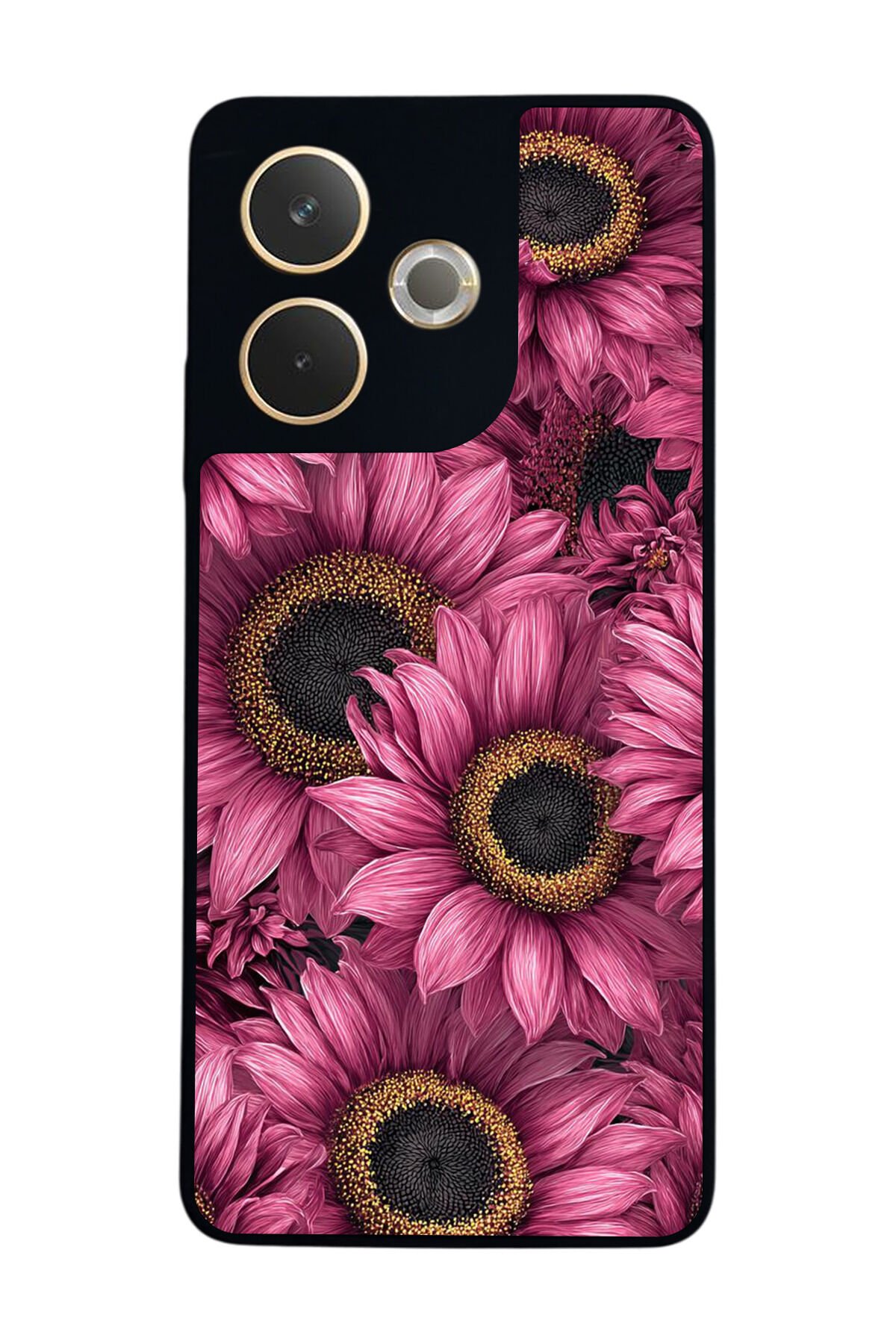 Oppo A5 Pro Uyumlu Cicek Tasarımlı Glossy Premium Kılıf