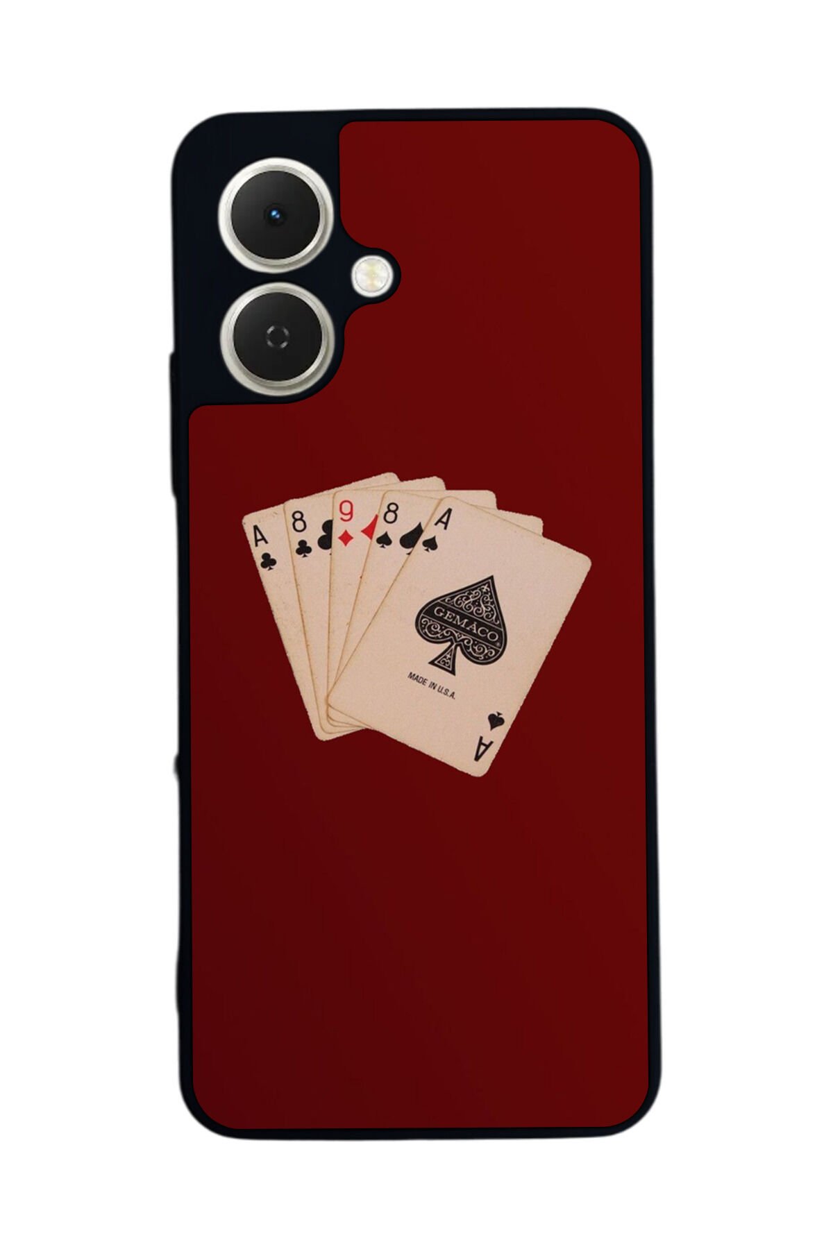 Tecno Spark GO 2 Uyumlu Kirmizi Tasarımlı Glossy Premium Kılıf