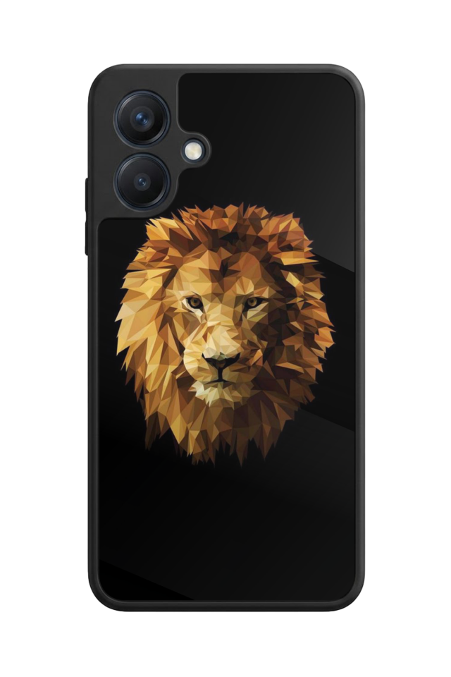 Samsung Galaxy A07 Uyumlu Aslan Tasarımlı Glossy Premium Kılıf