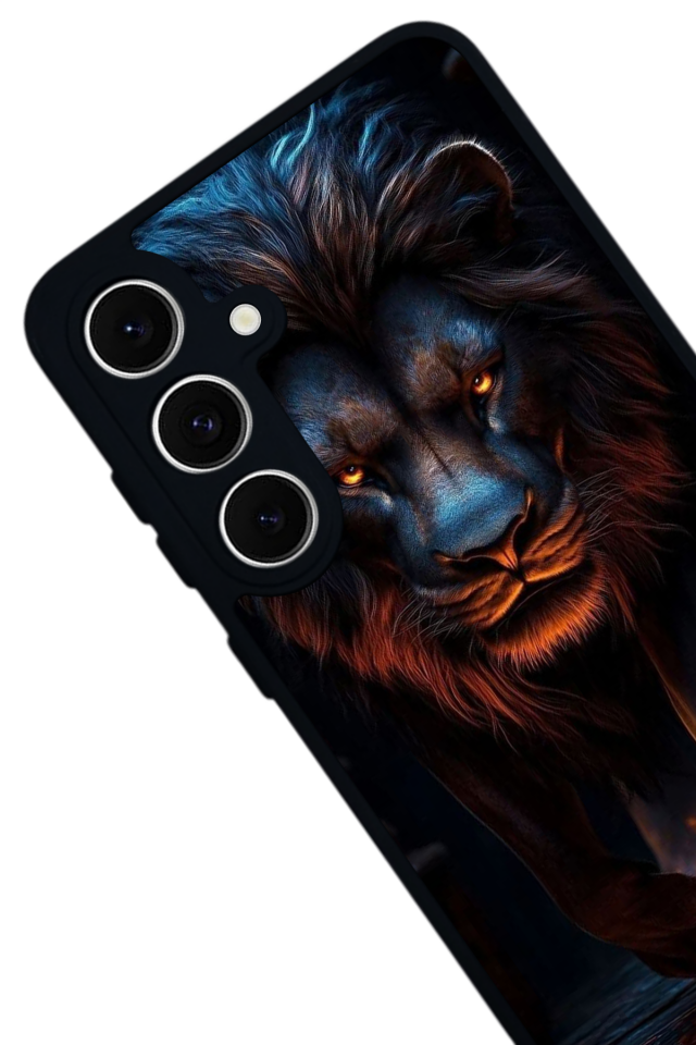 Samsung Galaxy A16 Uyumlu Aslan Tasarımlı Glossy Premium Kılıf