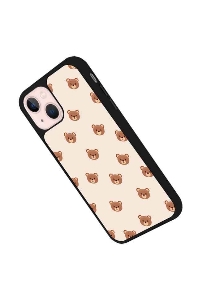 iPhone 14 Plus Uyumlu Ayı Tasarımlı Glossy Premium Kılıf