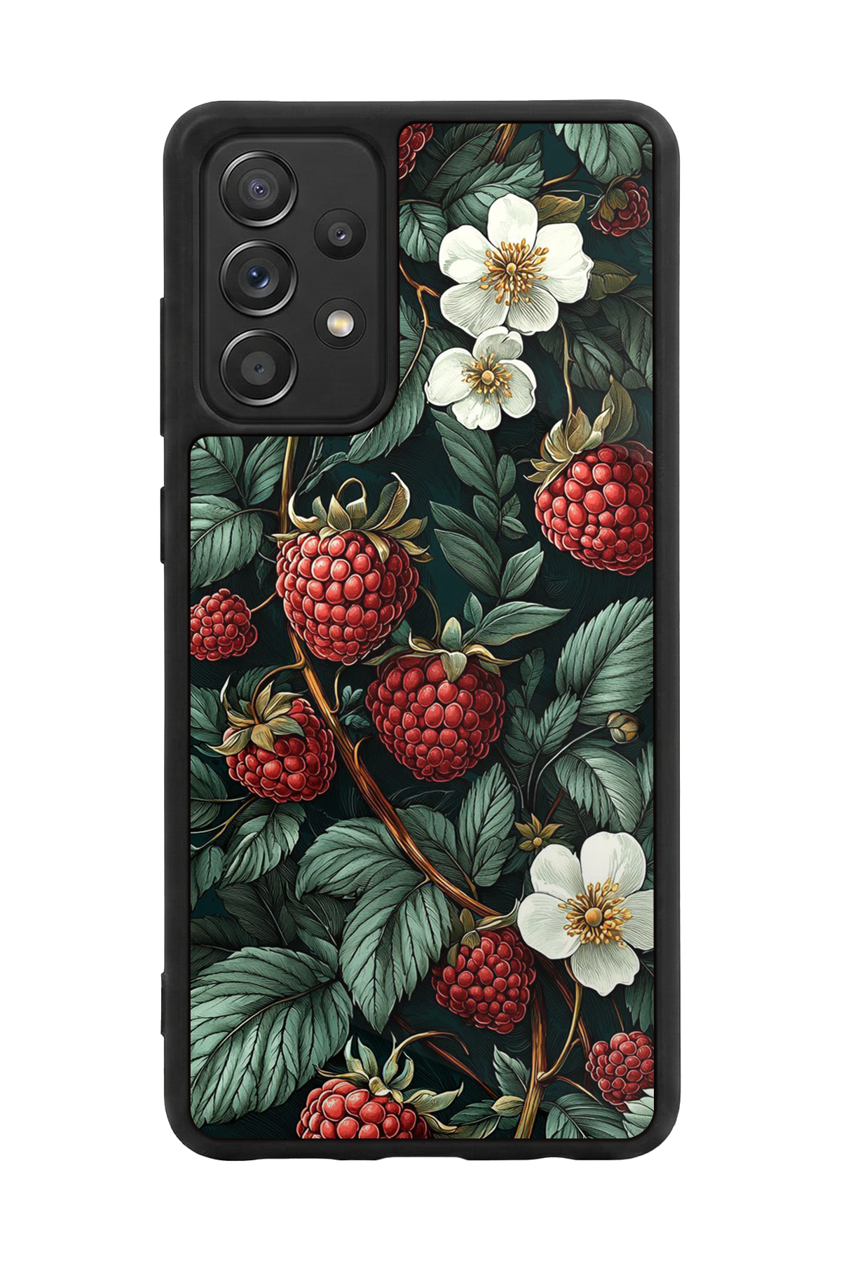 Samsung Galaxy A72 Uyumlu Botanik Tasarımlı Glossy Premium Kılıf