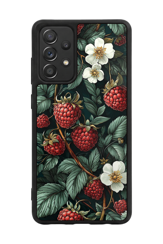 Samsung Galaxy A72 Uyumlu Botanik Tasarımlı Glossy Premium Kılıf
