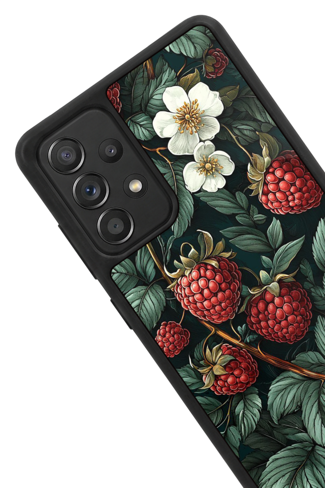 Samsung Galaxy A72 Uyumlu Botanik Tasarımlı Glossy Premium Kılıf