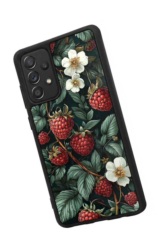 Samsung Galaxy A72 Uyumlu Botanik Tasarımlı Glossy Premium Kılıf