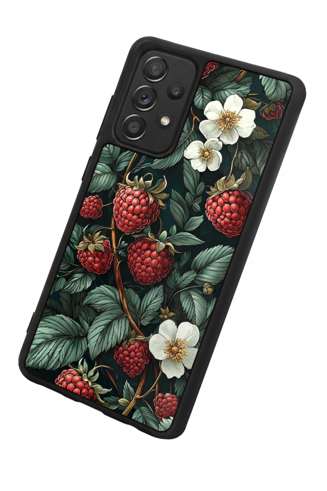 Samsung Galaxy A72 Uyumlu Botanik Tasarımlı Glossy Premium Kılıf