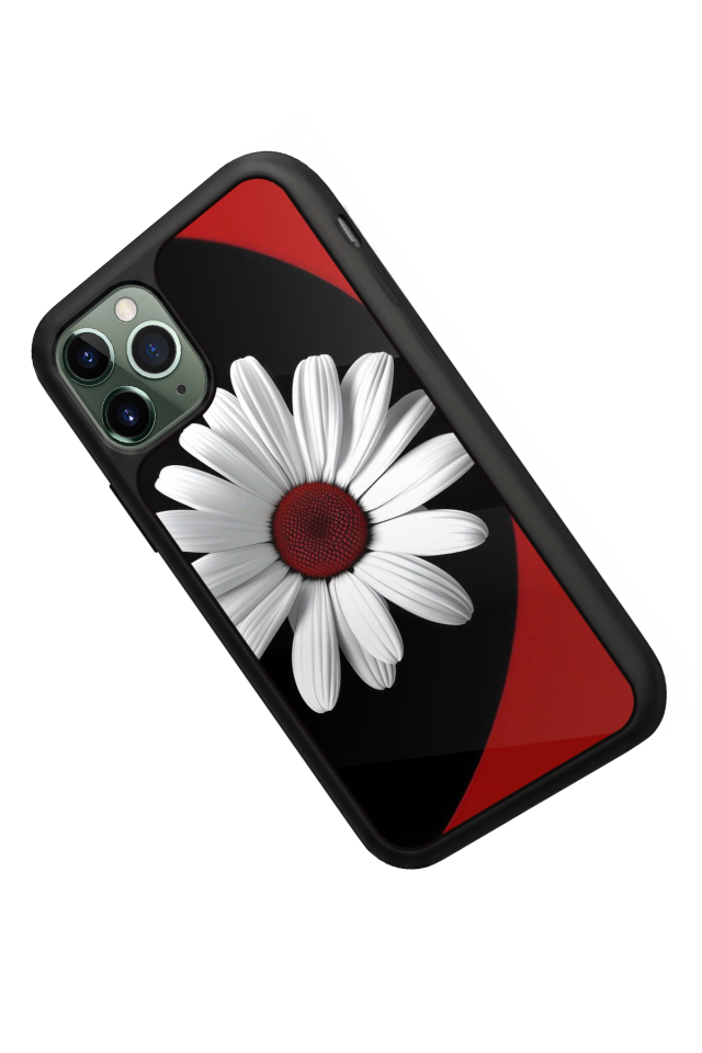 iPhone 11 Pro Max Uyumlu Cicek Tasarımlı Glossy Premium Kılıf