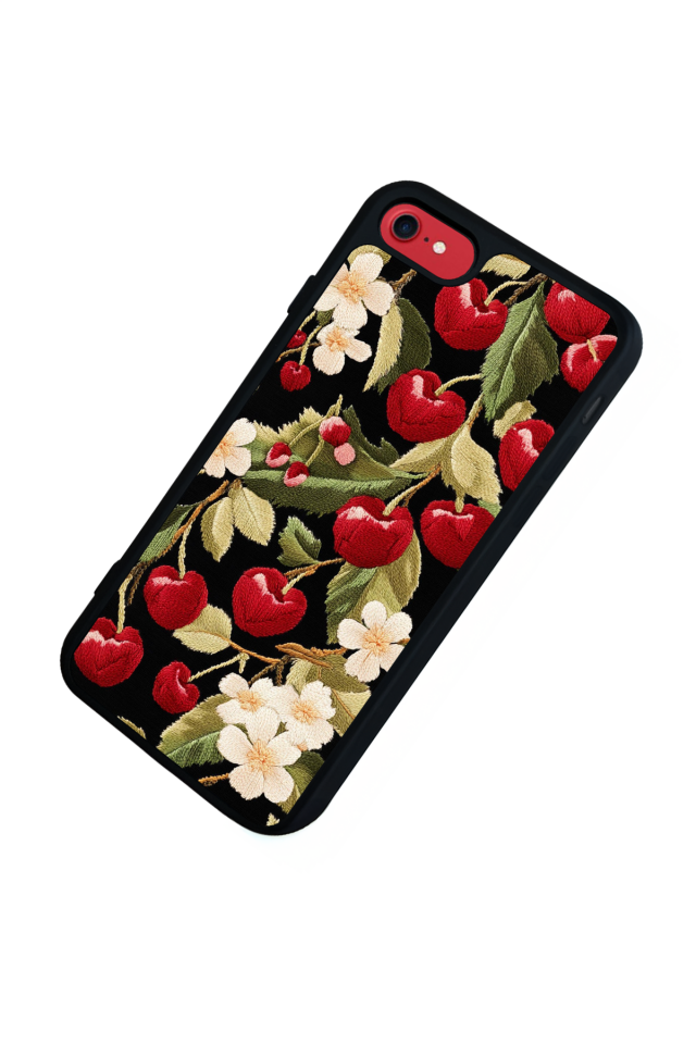 iPhone 8 Uyumlu Floral Tasarımlı Glossy Premium Kılıf