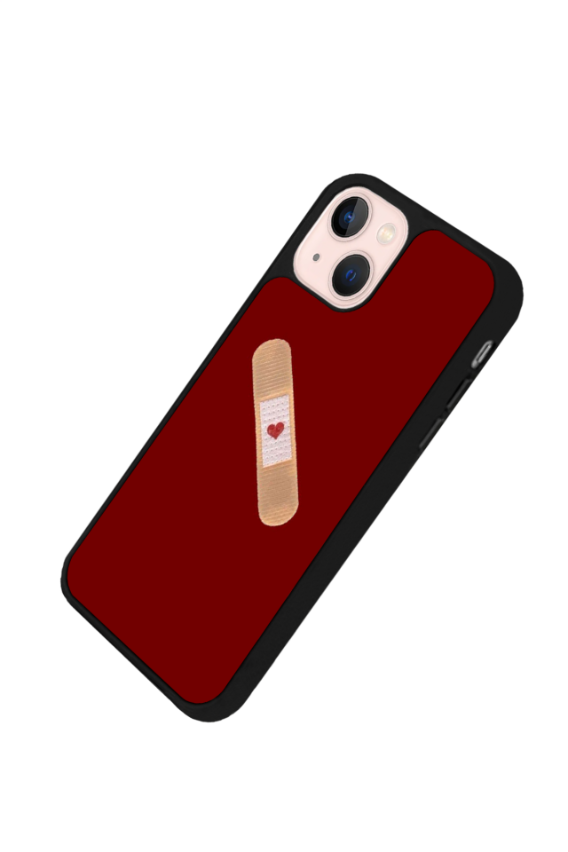 iPhone 15 Plus Uyumlu Kalp Love Tasarımlı Glossy Premium Kılıf