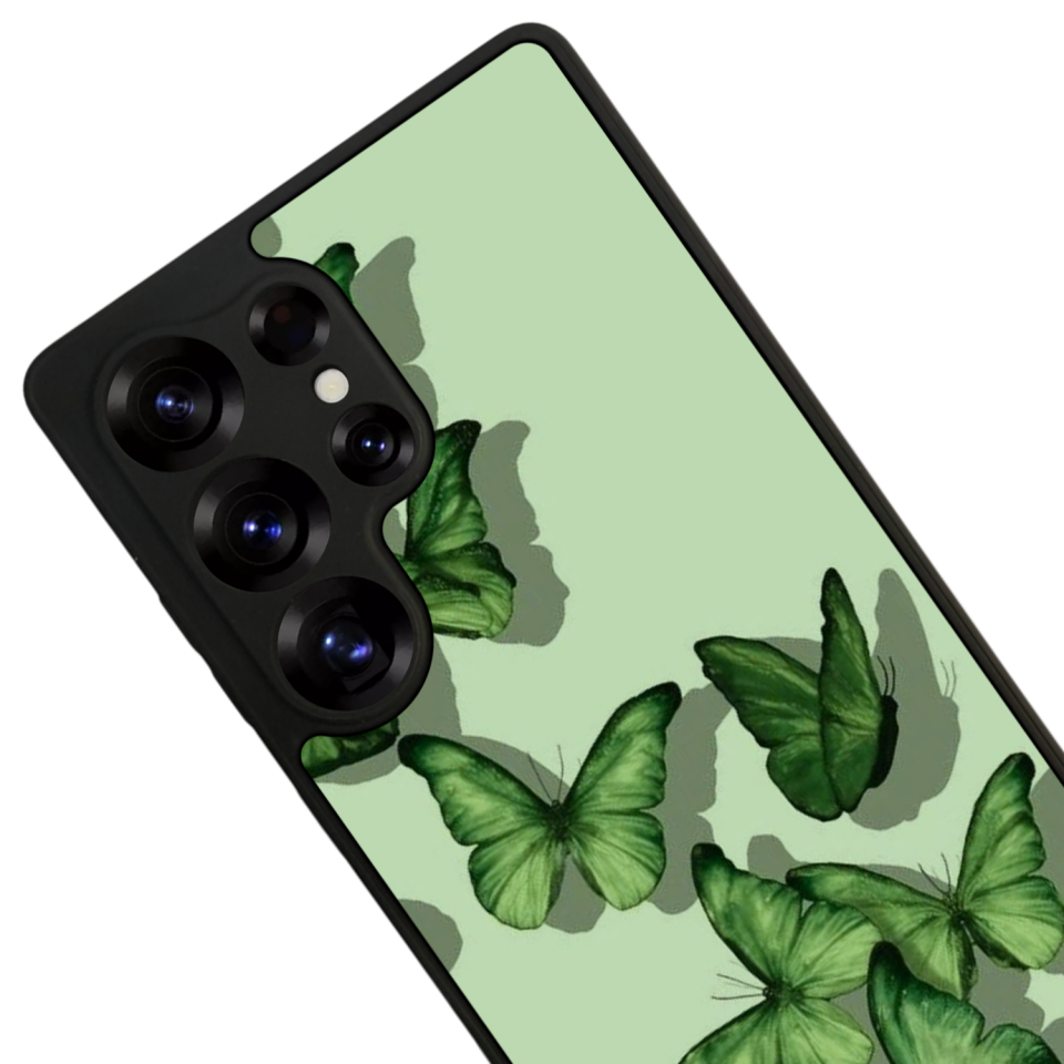 Samsung Galaxy S25 Ultra Uyumlu Kelebek Tasarımlı Glossy Premium Kılıf