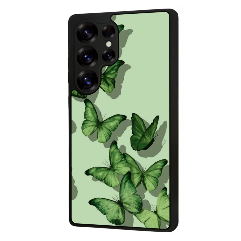 Samsung Galaxy S25 Ultra Uyumlu Kelebek Tasarımlı Glossy Premium Kılıf