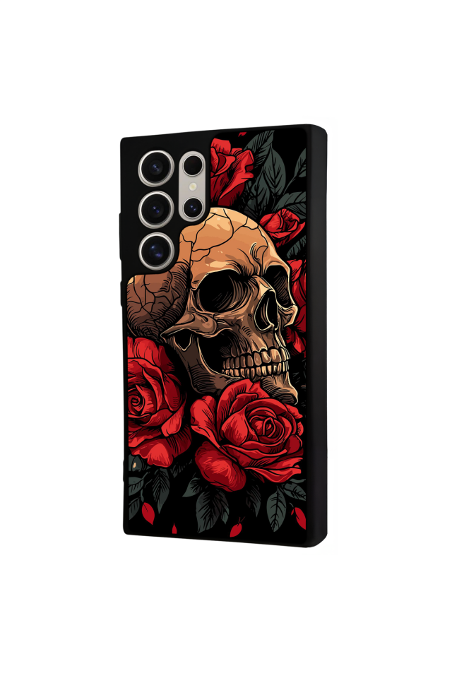 Samsung Galaxy S24 Ultra Uyumlu KuruKafa Tasarımlı Glossy Premium Kılıf