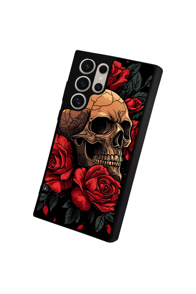 Samsung Galaxy S24 Ultra Uyumlu KuruKafa Tasarımlı Glossy Premium Kılıf