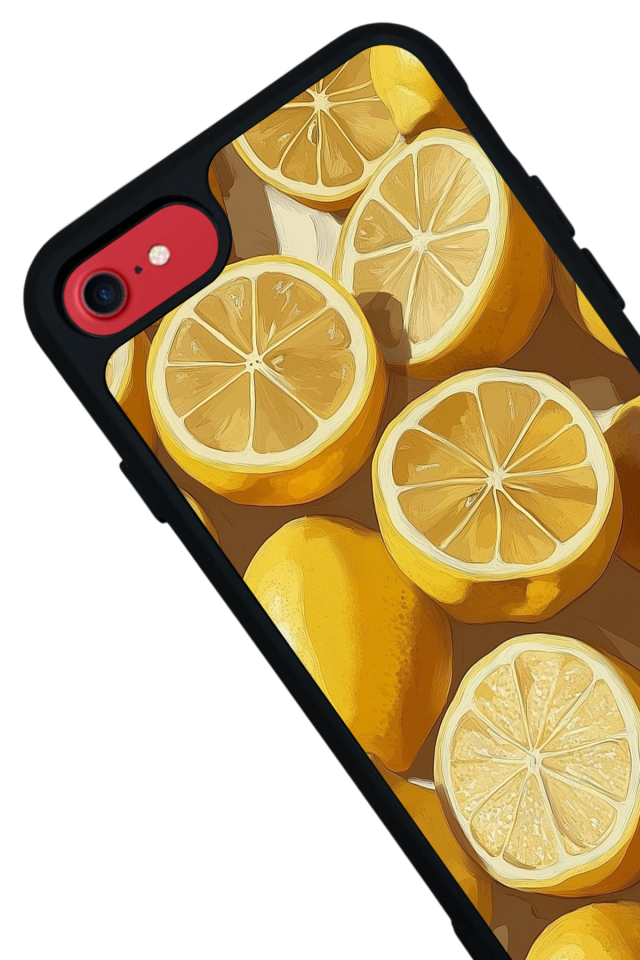 iPhone 7 Uyumlu Limon Tasarımlı Glossy Premium Kılıf