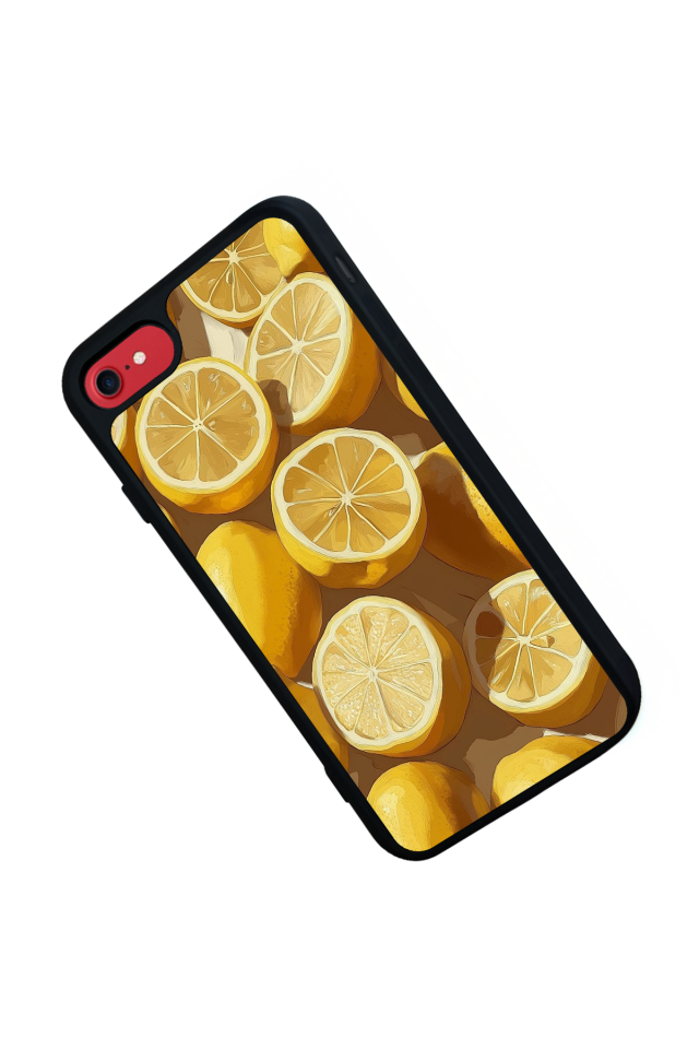 iPhone 7 Uyumlu Limon Tasarımlı Glossy Premium Kılıf