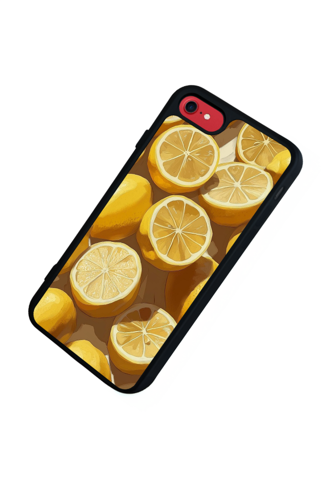 iPhone 7 Uyumlu Limon Tasarımlı Glossy Premium Kılıf