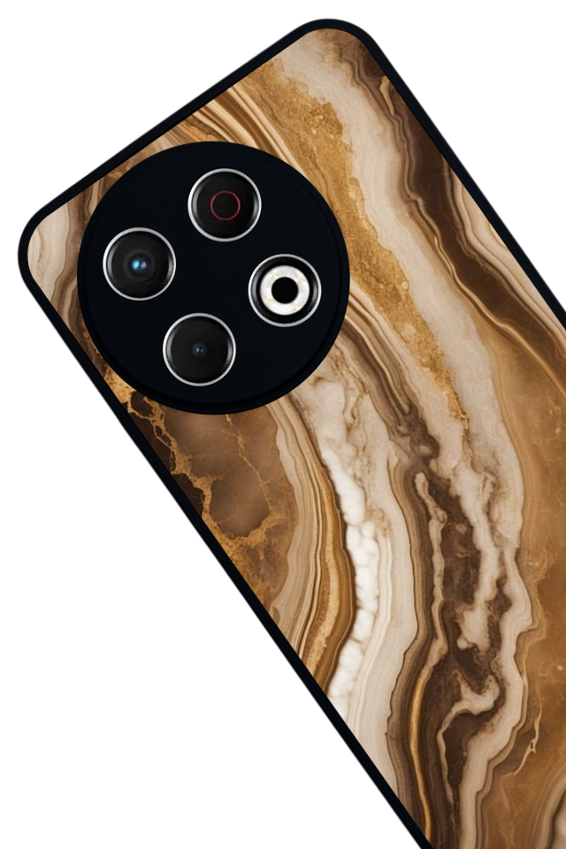 Tecno Spark 30 Pro Uyumlu Mermer Marble Tasarımlı Glossy Premium Kılıf