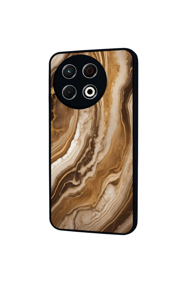 Tecno Spark 30 Pro Uyumlu Mermer Marble Tasarımlı Glossy Premium Kılıf