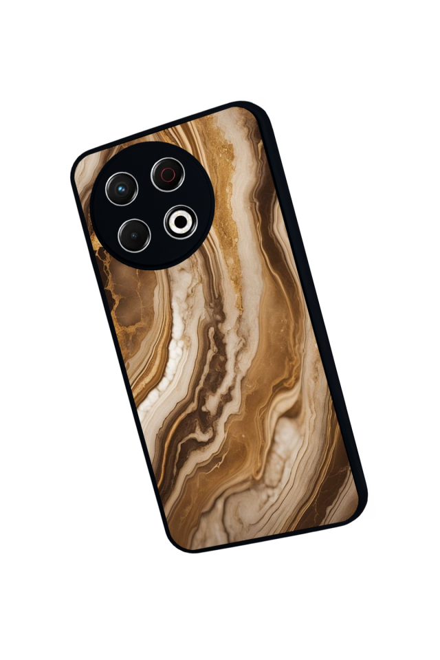 Tecno Spark 30 Pro Uyumlu Mermer Marble Tasarımlı Glossy Premium Kılıf