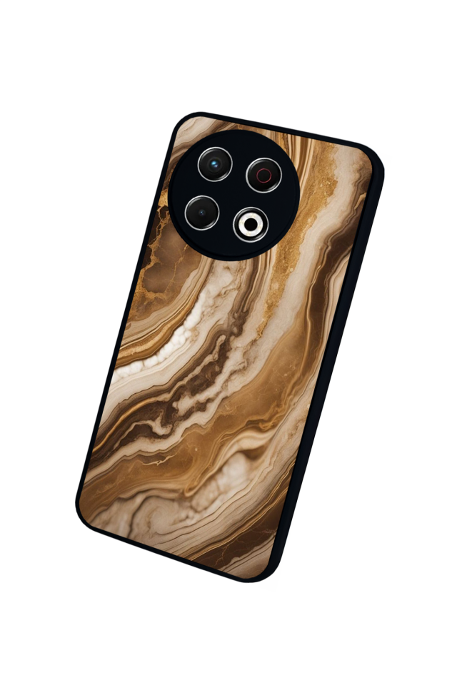 Tecno Spark 30 Pro Uyumlu Mermer Marble Tasarımlı Glossy Premium Kılıf