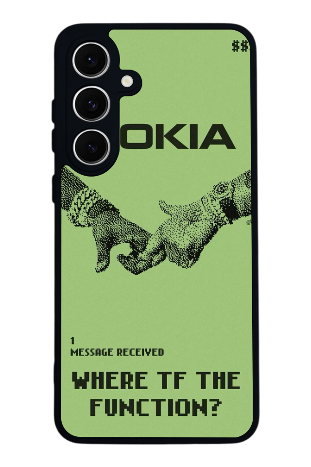 Samsung Galaxy S24 FE Uyumlu Nokia Tasarımlı Glossy Premium Kılıf