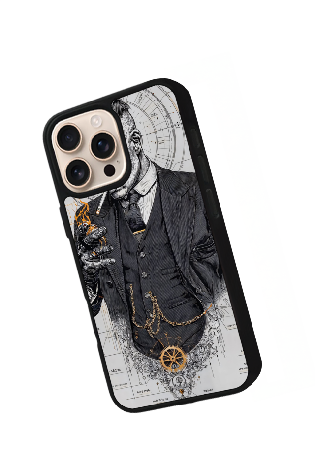 iPhone 14 Pro Max Uyumlu Peaky Blinders Tasarımlı Glossy Premium Kılıf
