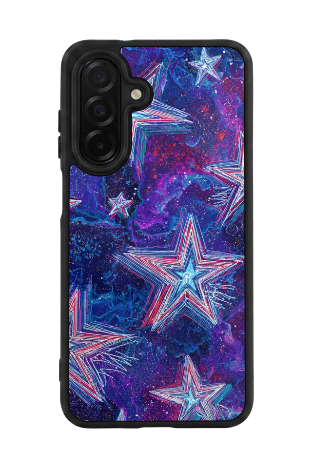 Samsung Galaxy A36 Uyumlu Retro Yildizlar Tasarımlı Glossy Premium Kılıf