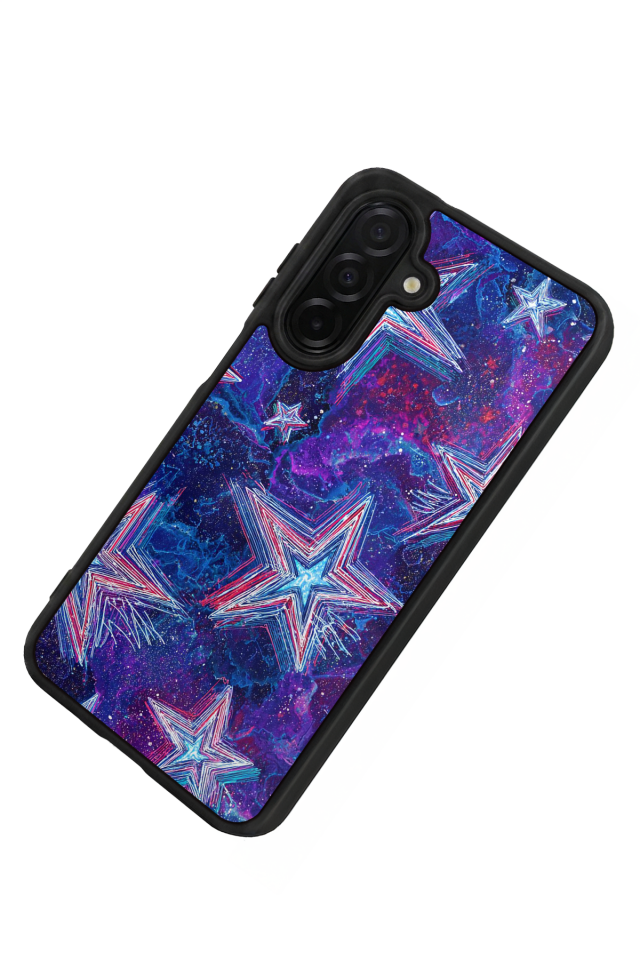 Samsung Galaxy A36 Uyumlu Retro Yildizlar Tasarımlı Glossy Premium Kılıf