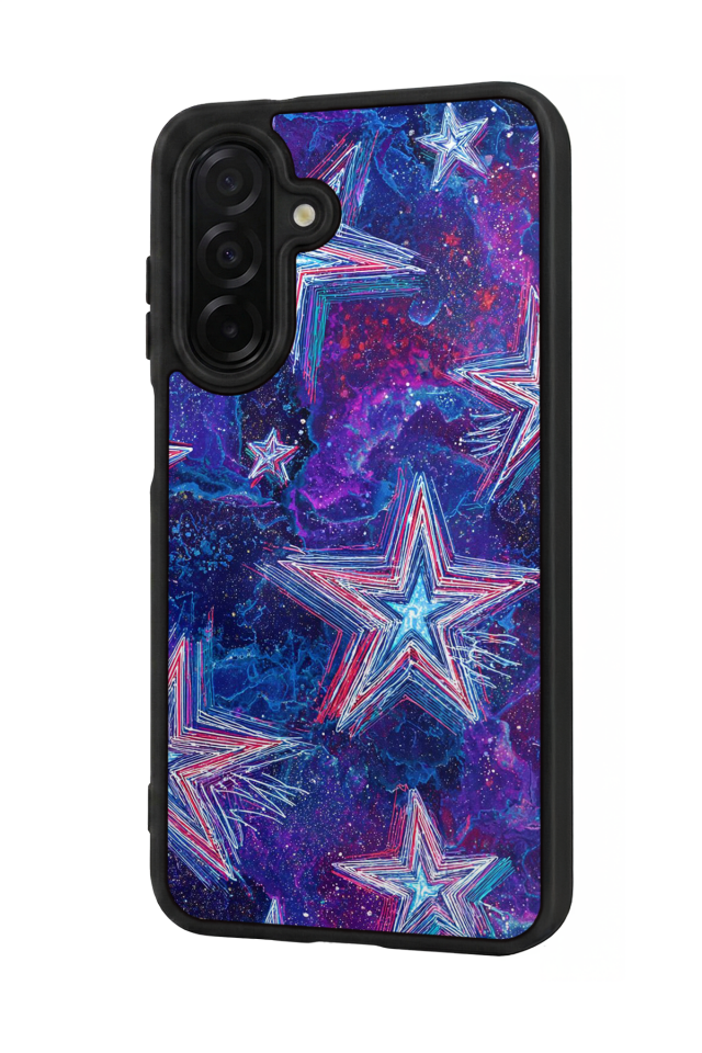 Samsung Galaxy A36 Uyumlu Retro Yildizlar Tasarımlı Glossy Premium Kılıf
