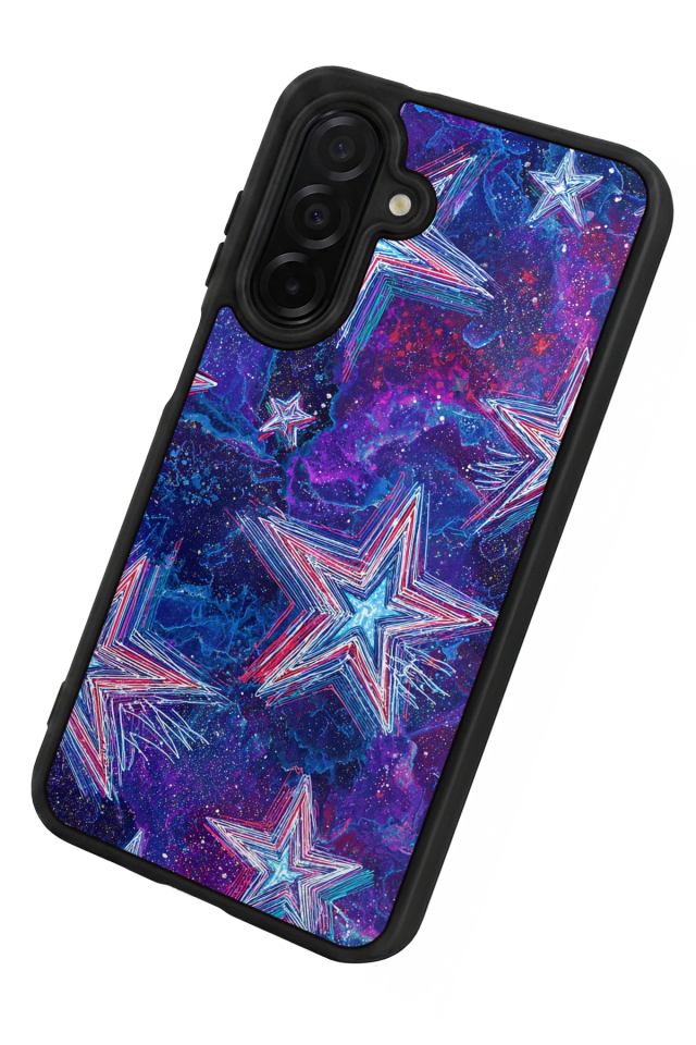 Samsung Galaxy A36 Uyumlu Retro Yildizlar Tasarımlı Glossy Premium Kılıf