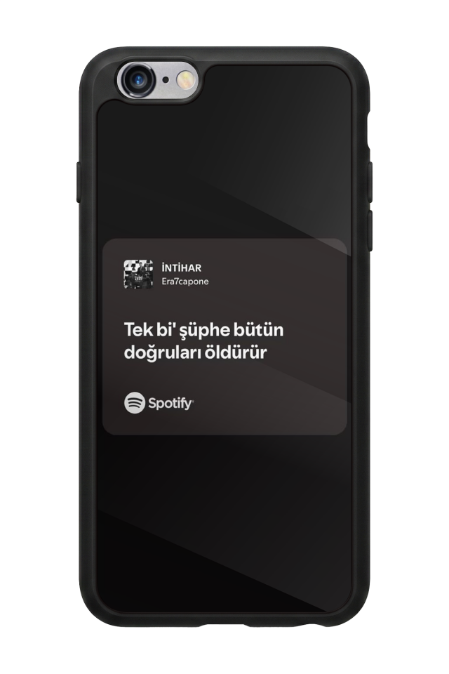 iPhone 6s Plus Uyumlu Sarki Sozleri Tasarımlı Glossy Premium Kılıf